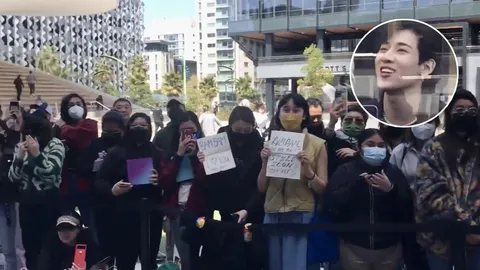 ฮอตปรอทแตก แฟนๆ แห่ต่อคิวซื้อของที่ระลึก BanBamxGSW แน่นช็อป "วอร์ริเออร์ส" (คลิป)