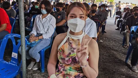 คึกคัก "สาวสอง" ระดับนางงาม แบกความสวยเข้าเกณฑ์ทหาร ทำหน่วยแทบแตก