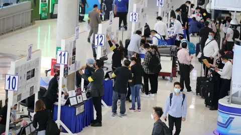 ท่าอากาศยานสุวรรณภูมิแจง ภาพผู้โดยสารหนาแน่น-คับคั่ง เกิดขึ้นระยะสั้น