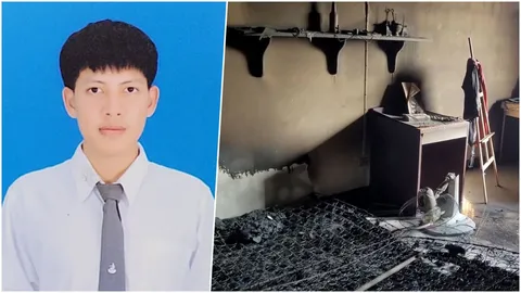 ผลชันสูตรหนุ่มนิสิตปี 1 ถูกไฟคลอกดับคาหอพัก ขาดอากาศหายใจ ไม่พบถูกทำร้าย