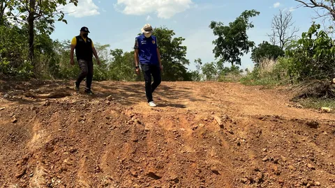 จนท.พบป่าสงวนคลองวังเจ้าฯ-ที่สปก.ถูกนายทุนลอบขุดดินจริงเสียหายราว 2 ไร่