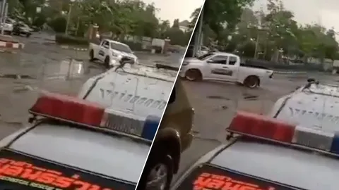 เร็วแรงทะลุโรงพัก กระบะแต่งซิ่งดริฟต์โชว์ตำรวจลพบุรี ไม่รอด โดน 3 ข้อหา (คลิป)