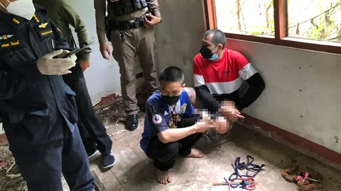 3 นช.ป่วยโควิด แหกคุกหนองคายทั้งโซ่ตรวน เดินเจอ ตร.รวบได้ 2 อีกหนีรอด