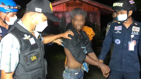 ตร.พัทลุง จับหนุ่มเมายาถือมีดไล่ทำร้ายชาวบ้าน ต้องยิงปืนช็อตไฟฟ้าใส่ (คลิป)