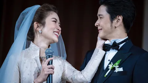 คลิปประมวลภาพบรรยากาศงานแต่ง โต๋-ไบรท์ หวานซึ้งสุดอบอุ่นดูแล้วน้ำตาคลอ (คลิป)