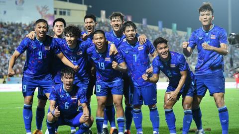 ทีมชาติไทยผงาดขึ้นฝูง สรุปตารางคะแนน ฟุตบอลชาย ซีเกมส์ 2021 กลุ่มบี