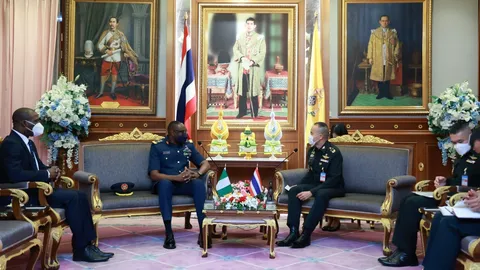 ทูตทหารไนจีเรีย เข้าเยี่ยมรองปลัดกลาโหม พร้อมถกความร่วมมือทางทหาร