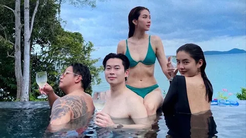 โยเกิร์ต เผยชอต วุ้นเส้น กับแฟนหนุ่มในสระว่ายน้ำ งานนี้แซ่บแพ็กคู่
