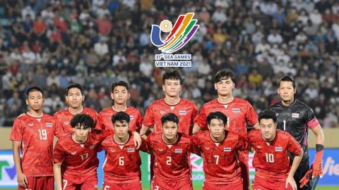 ทีมชาติไทยคว้าชัย สรุปตารางคะแนน ฟุตบอลชาย ซีเกมส์ 2021 กลุ่มบี วันที่ 14 พ.ค. 65