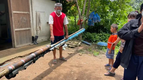  บั้งไฟตกใส่บ้าน พุ่งมาราวขีปนาวุธ ระบุเป็นของ "แหยมยโสธร" (คลิป)