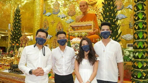 “นก บริพันธ์” นำทีมศิลปิน-ดาราสายบุญ ร่วมพิธีไหว้ครูบูรพาจารย์ วิสาขบูชารำลึก