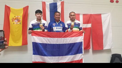 กฟผ. ร่วมยินดีกับนักโยนลูกเหล็กไทย หลังคว้าแชมป์โลกสมัยที่ 2 ได้สำเร็จ