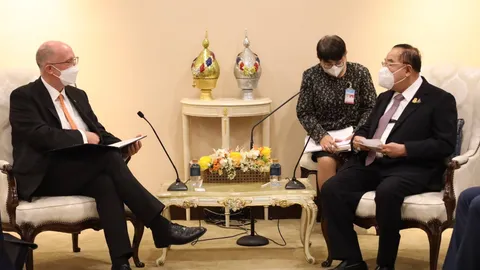 ทูตสหภาพยุโรปและทูตเนเธอร์แลนด์เข้าคารวะ บิ๊กป้อม พร้อมกระชับสัมพันธ์ทุกด้าน