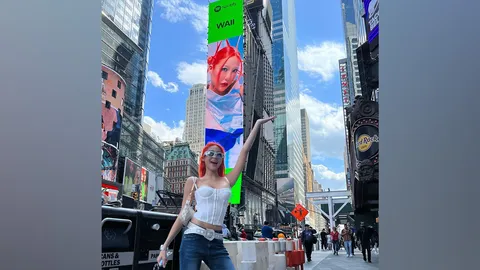 โมเมนต์ดีๆ “หวาย-ปัญญ์ธิษา” ได้ขึ้นบิลบอร์ดยักษ์ใหญ่ใจกลางไทม์สแควร์