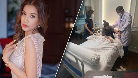 ใบเตย อาร์สยาม ลื่นล้มจนต้องแอดมิต รพ. ปวดและชาซีกซ้าย