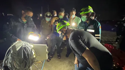 สลด ภรรยาลงไปงมหาสามีถูกยอยเครื่องตีน้ำบ่อกุ้งพันดับทั้ง 2 ราย