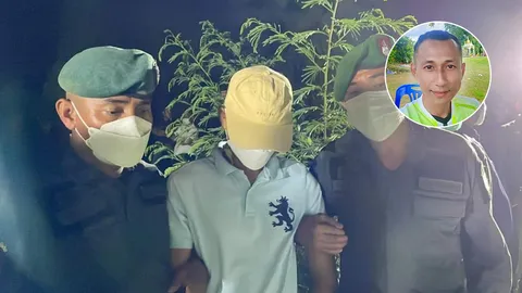 ทำแผน จ่าติ๊กฆ่าถ่วงน้ำครูหนิง อ้างถูกฝ่ายหญิงแทง เลยบีบคอจนตายคามือ (คลิป)