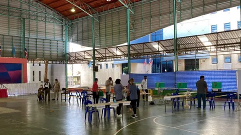 เลือกตั้งใหม่นายกพัทยา เขต 1 หน่วย 2 และ 4 ไม่คึกคัก ใช้สิทธิ์ไม่ถึง 50%