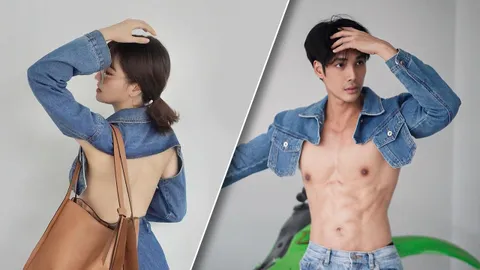 แกรนด์ เดอะสตาร์ ใส่เสื้อยีนส์ตัวจิ๋วเผยความแซ่บ เด่นคุณ ไม่ว่าแถมยืมใส่