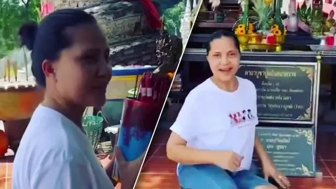 สุนารี ให้เลขเด็ดเสี่ยงเซียมซีพ่อปู่อนันตนาคราช งวดนี้ซื้อ 628 ใบ (คลิป)