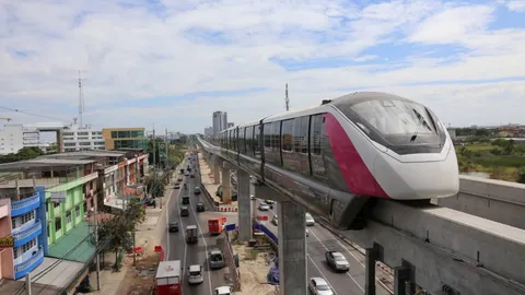 คมนาคมเผย รถไฟฟ้าโมโนเรลสายสีเหลือง สายสีชมพู เตรียมให้บริการต้นปี 66