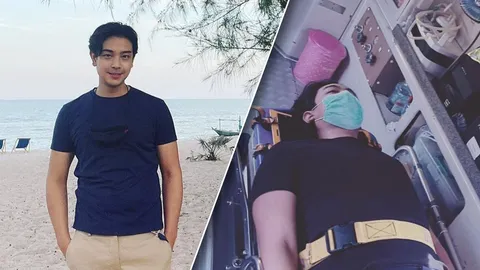 ภรรยาเผยนาทีพา บอล วิทวัส ขึ้นรถพยาบาล กลัวจะเป็นอัมพาต (คลิป)