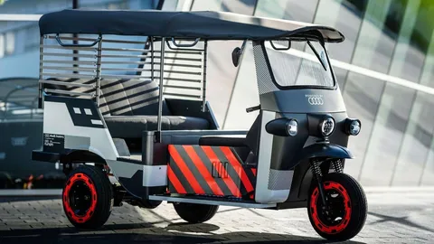 มาแล้ว คังคุไบ ตุ๊กตุ๊กไฟฟ้า! AUDI eTRON ELECTRIC TUK TUK 