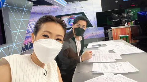 กรรชัย แจ้ง หมวย อริสรา ตรวจ ATK ขึ้น 2 ขีดระหว่างพักเบรกรายการ