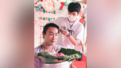 ป๊ายปาย ร่วมปลงผมให้ นุ๊ก ธนดล ขออโหสิกรรมที่เคยล่วงเกินต่อกัน 