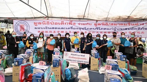 "มูลนิธิป่อเต็กตึ๊ง" ซับน้ำตาผู้ประสบภัย "ชุมชนบ่อนไก่" มูลค่ากว่า 1.87 ล้านบาท