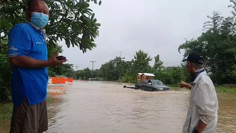 ฝนถล่มพะเยา น้ำป่าไหลท่วมภูกามยาว พื้นที่การเกษตรและบ้านชาวบ้านเสียหาย