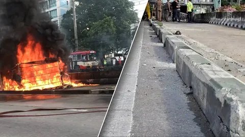 ฝาก ผู้ว่าฯ ชัชชาติ รื้อแท่งปูนบีอาร์ที หลังอุบัติเหตุกระบะคว่ำสยอง 2 ศพ (คลิป)