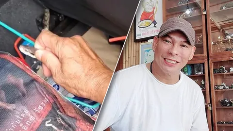 โหน่ง ชะชะช่า ผวาเจองูเข้ามาลอกคราบในรถ งงมาได้ยังไง แฟนคลับแห่ขอเลข