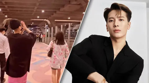 แจ็คสัน หวัง เดินทางถึงไทย อากาเซ่ต้อนรับสนามบินแทบแตก (คลิป)