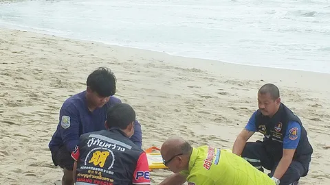 คลื่นทะเลเกาะช้าง กลืนชีวิต 2 นทท.ฝรั่ง หลังพากันดื่มแล้วลงเล่นน้ำ