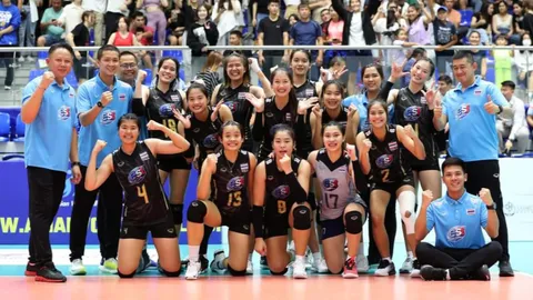 วอลเลย์บอลสาวไทย ยู-20 โชว์ฟอร์มหรู ทุบ “เกาหลีใต้” ซิวทองแดง “ชิงแชมป์เอเชีย”