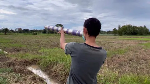 หนุ่มแพร่ประดิษฐ์อุปกรณ์ไล่นก ดีไม่แพ้ประทัด แต่ไม่เสี่ยงระเบิดใส่มือ 