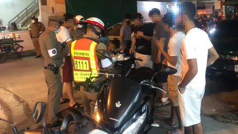 ตำรวจจราจรพัทยา จับแก๊งแว้นอาหรับ-อินเดีย ซิ่ง จยย.ป่วนเมืองไม่แคร์โลก