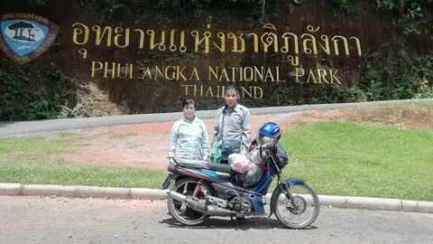 แฮปปี้ตลอดทริป "ลุงป้า" ขี่มอเตอร์ไซค์ตะลอนอีสาน กลับถึงบ้าน จ.ลำปาง แล้ว