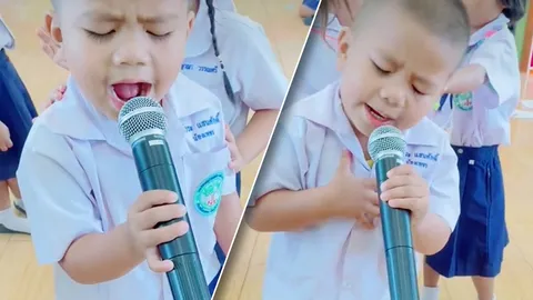 ลีลาไม่ธรรมดา เด็กอนุบาล 1 โชว์ร้องเพลงอารมณ์มาเต็ม เป็นขวัญใจครูทั้งโรงเรียน (คลิป)