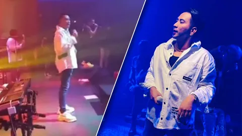 เผยคลิปต้นตอนาที โชค ไทรถแห่ ตัดจบเพลงที่ บอล เชิญยิ้ม ร้องกลางเวที