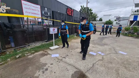 พฐ.ตรวจ "ลานประลอง" กลางเมืองอุบลฯ เจอปลอกกระสุนตกนับร้อย มีเอ็ม 16 ด้วย (คลิป)