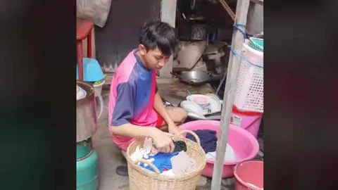 ไวรัลสุดฮา แม่ยายห่วงลูกเขย ซักผ้าให้เมียนอนตื่นสาย บอกขำๆ หาเมียใหม่เถอะลูก