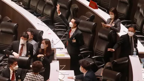 ชลน่าน ร้องตรวจสอบองค์ประชุม อัดมีใบสั่ง ส.ส.รัฐบาลโต้กลับ ก่อนจบที่ลงมติ