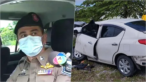 ตร.ที่พบศพในรถชี้ กู้ภัยตรวจที่เกิดเหตุไม่ละเอียดและแอร์แบ็กเสื้อผ้าบัง