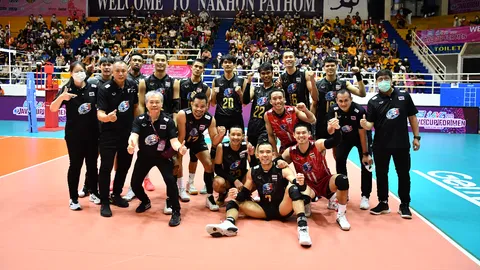 วอลเลย์บอลชายทีมชาติไทย ไล่ทุบ "ออสเตรเลีย" คว้าที่ 7 ส่งท้ายศึก เอวีซี 2022