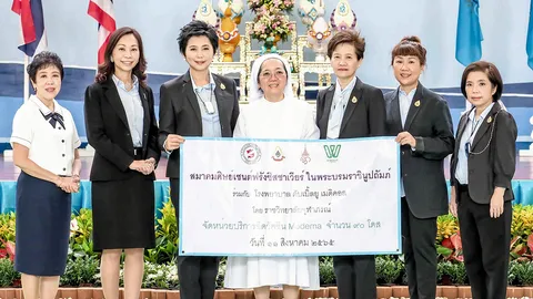 ดร.ศศมณฑ์ สงวนสิน มอบเครื่องกระตุกหัวใจอัตโนมัติ AED ให้โรงเรียนเซนต์ฟรังซีสซาเวียร์