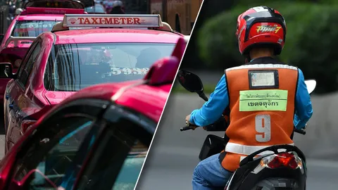 เช็กเลย แท็กซี่ สามล้อ วินมอเตอร์ไซค์ เสียภาษีเท่าไรหลังครม.ปรับลด