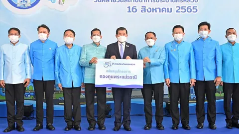 “นิพนธ์ บุญญามณี” มอบเงินสนับสนุนกองทุนพระแม่ธรณี