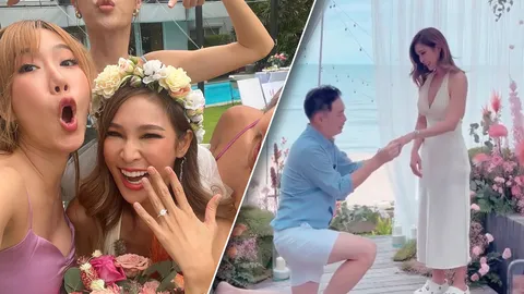 ปาย สิตางศุ์ ถูกแฟนหนุ่มขอแต่งงานริมทะเลสุดโรแมนติก (คลิป)
